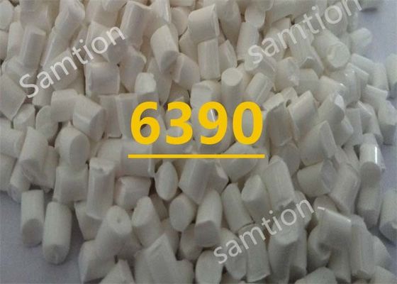 Sabic Xenoy 6390 30% glass filament reinforced PET+PC alloy for gas assist injection with high stiffness.