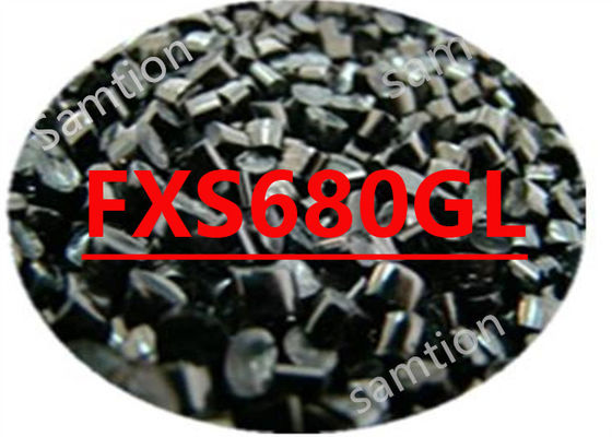 Sabic Cycolac FXS680GL Clear ABS in visual effect tints.