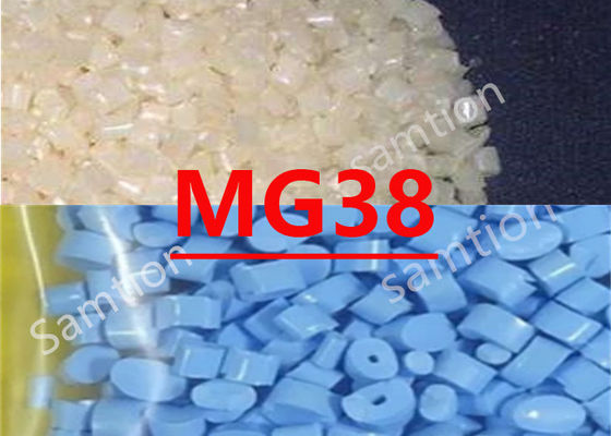 Sabic Cycolac MG38 Very high impact ABS. Toughness/rigidity. Good fatigue resistance.