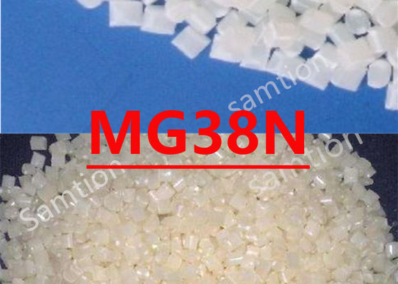 Sabic Cycolac MG38N Very high impact ABS. Toughness/rigidity. Good fatigue resistance. NSF Standard 61 compliant,