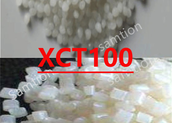 Sabic Cycolac XCT100 an ABS+PBT alloy. Low gloss, molded in color - for interior automotive trims. Chemical resistance -